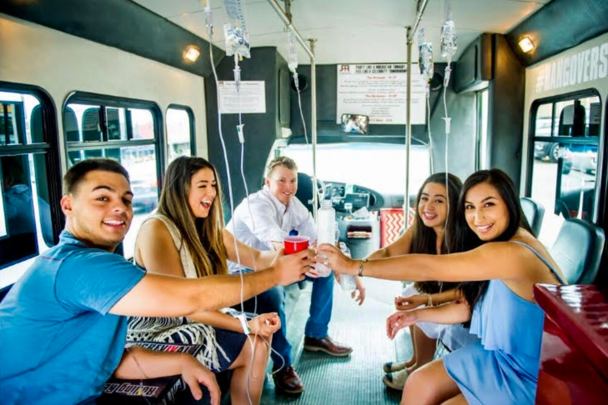 New IV service on wheels promises to cure your hangover so you can feel like a 'celebrity' tomorrow