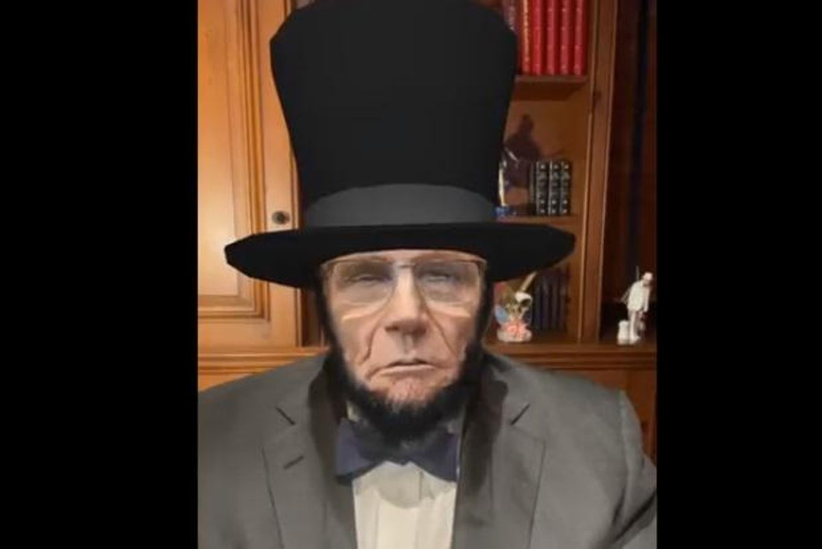 Good Morning, Here's Rudy Giuliani Playing With Zoom Filters And Trying To Talk British Again