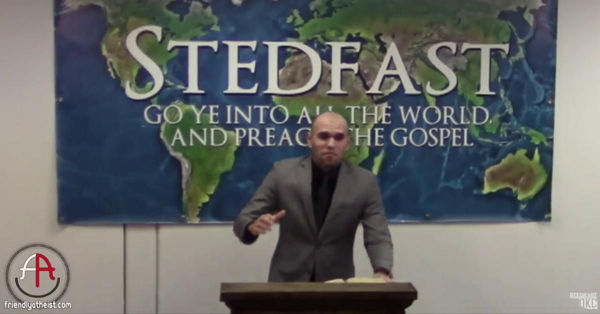 Baptist Preacher Furious That Hate Crime Laws Prevent The Gov't From Executing LGBTQ+ People