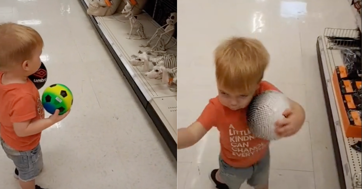 Toddler's Viral Reaction To Being Told Target Skeleton Decorations Are 'Dead Puppies' Is Priceless