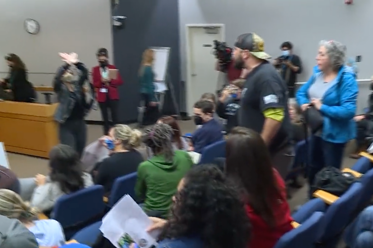 Yep, Even Portland Has Anti-Vax Maskholes Screaming At School Board Members