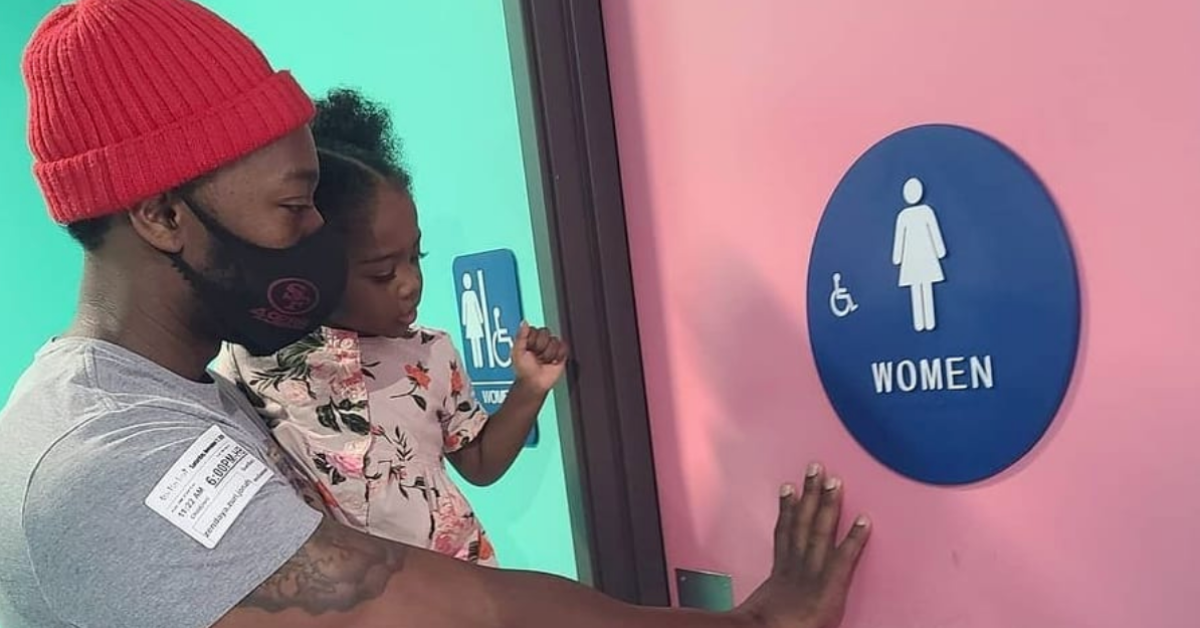 Dad Explains How He Approaches Using Women's Restrooms To Change His Daughter's Diapers