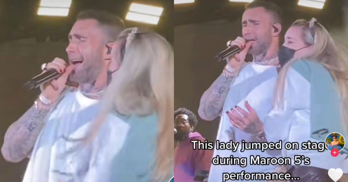 Adam Levine Defends His Reaction To Fan Rushing On Stage During Concert And Grabbing Him