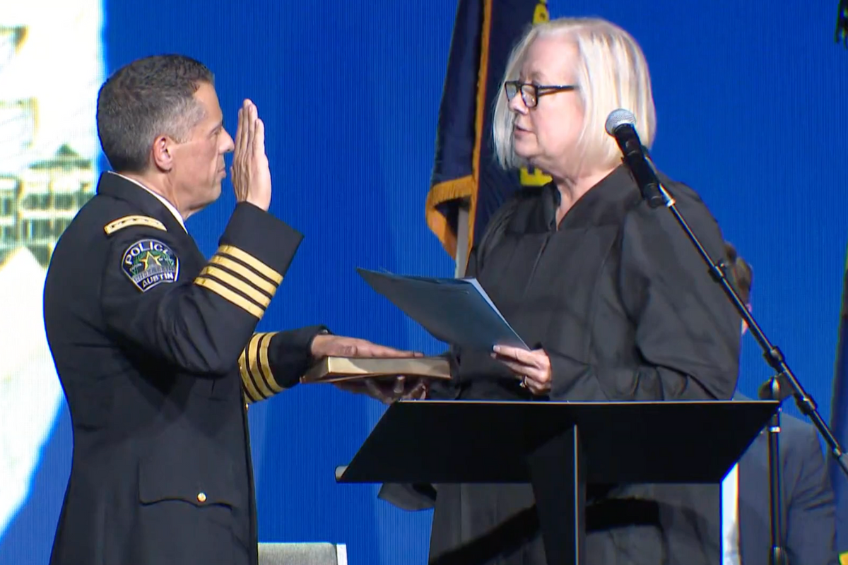 Joseph Chacon sworn-in as Austin Police Chief
