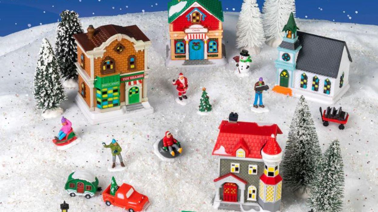 You can get this adorable 27piece Christmas village for 13 at Dollar You can get this adorable 27piece Christmas village for 13 at Dollar