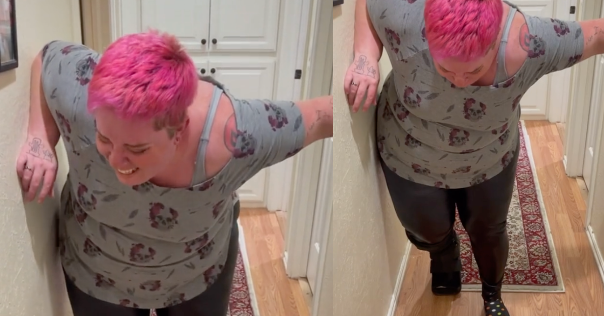 Woman Can't Stop Laughing After Realizing It Sounds Like She Has A Duck In Her 'Shiny Pants'