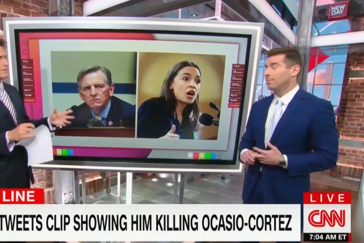 Just A Congressman Tweeting Cartoon Video Of Himself Murdering Alexandria Ocasio-Cortez