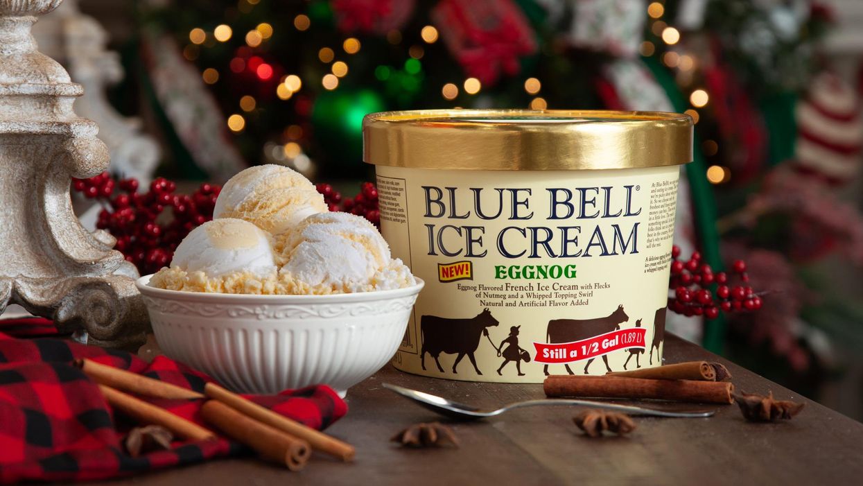 Blue Bell kicks off the holiday season with new eggnog ice cream