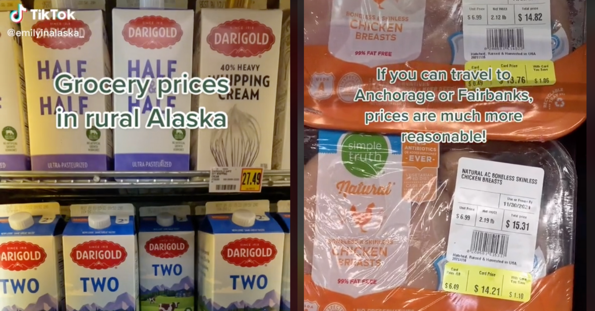 Viral Video Showing Outrageously High Grocery Store Prices In Rural Alaska Leaves TikTok Stunned