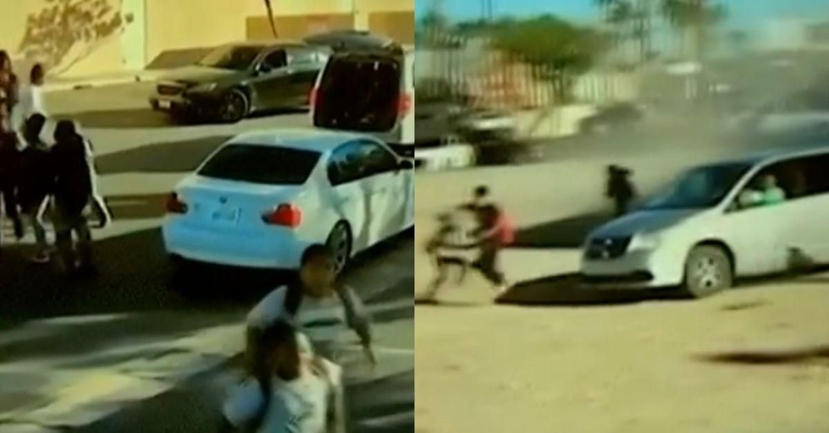 Las Vegas Mom Gets In Fistfight With Student Outside School Before Hitting Kids With Her Minivan