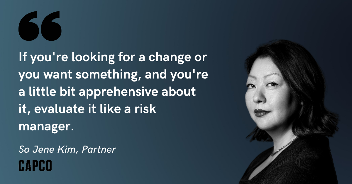 Blog post image with quote from So Jene Kim, Partner at Capco