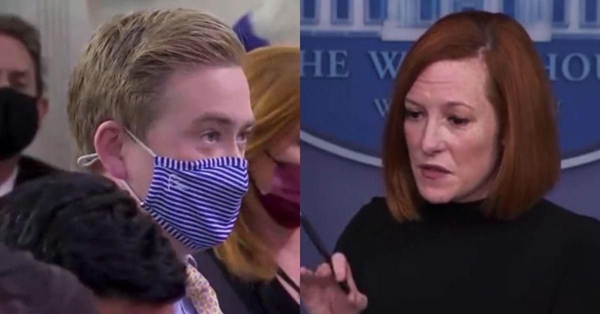 Psaki Has No Time For Peter Doocy Trying To Blame The Fox News Christmas Tree Arson On Biden