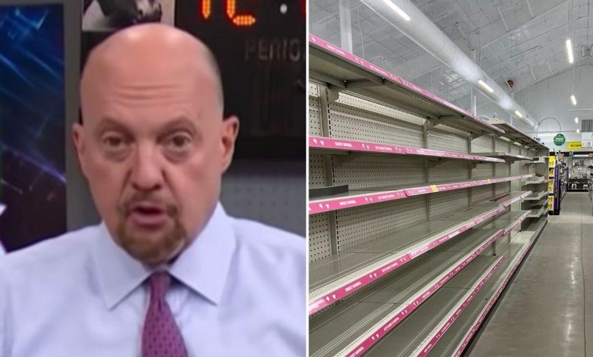 'Mad Money' Host's Picture of 'Suboptimal' Empty Store Shelves Gets Immediately Debunked