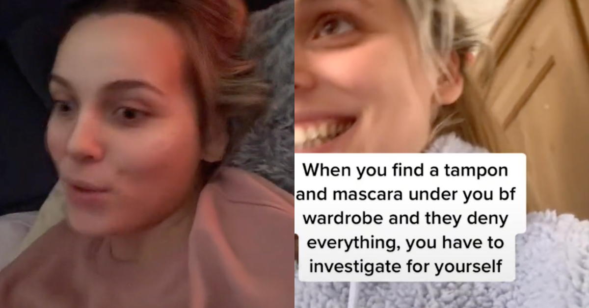 Woman Does Some Serious Sleuthing After Finding A Tampon Under Her Boyfriend's Wardrobe