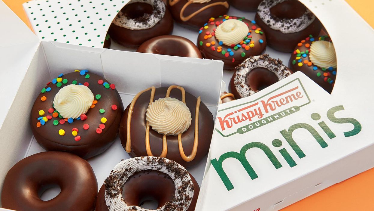 Krispy Kreme adds new chocolate glazed mini doughnuts to its menu