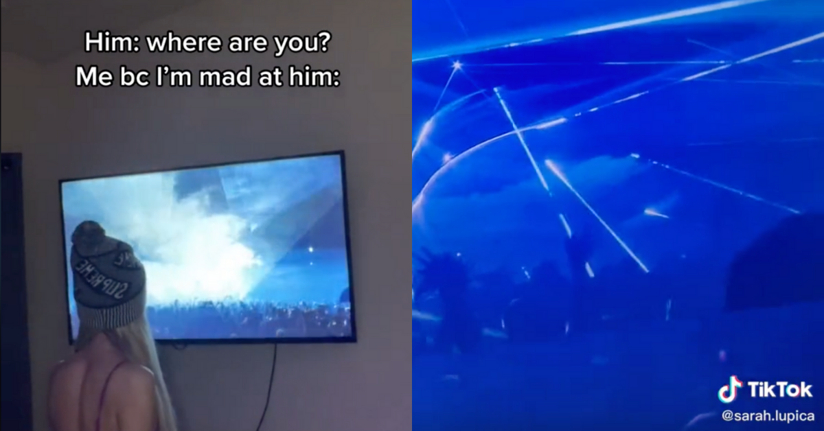 Woman Sparks Debate After Pretending To Be At Concert To Make Her Boyfriend Jealous