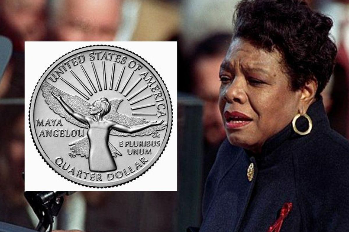 A new series of U.S. quarters will feature 20 different women, starting with Maya Angelou