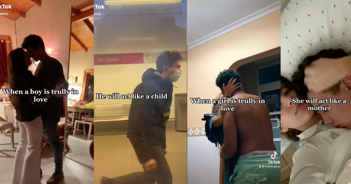 Viral TikTok Claiming A Couple 'Truly In Love' Acts Like A Mother And Child Sparks Heated Debate