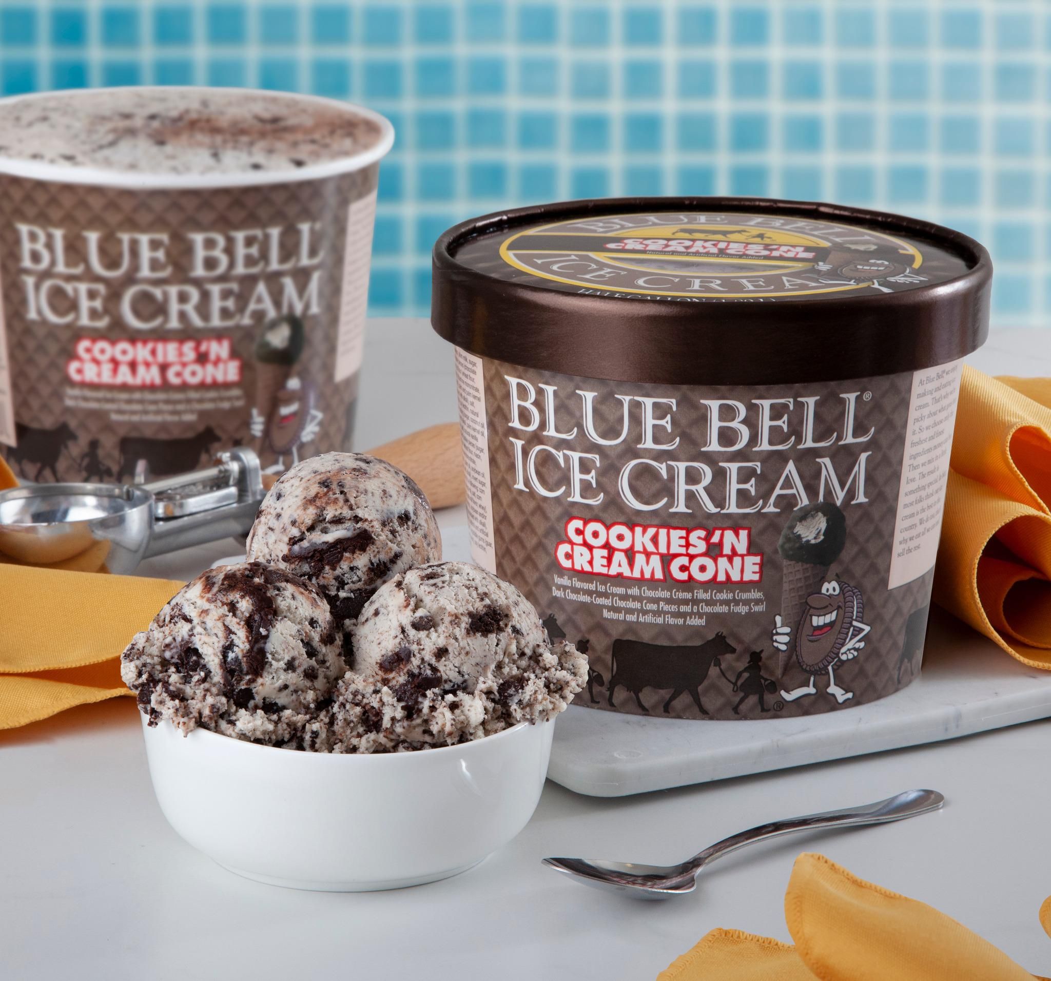 Blue Bell Brings Back Popular Cookies N Cream Cone Ice Cream Flavor   Img 