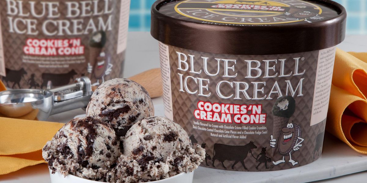 Blue Bell Brings Back Popular Cookies N Cream Cone Ice Cream Flavor For Limited Time Its A 