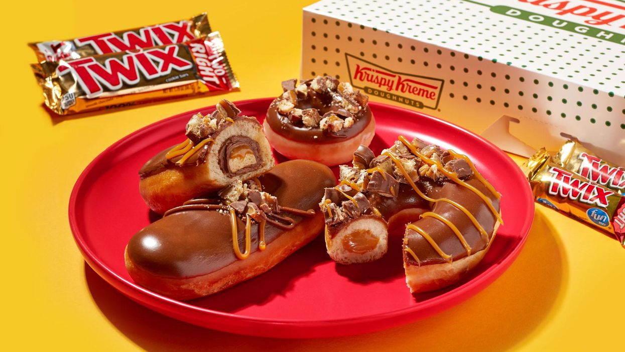 Krispy Kreme is putting an entire Twix bar in a doughnut