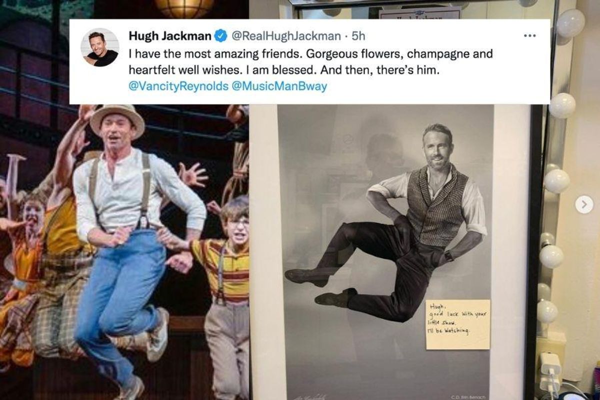 ryan reynolds hugh jackman, hugh jackman music man