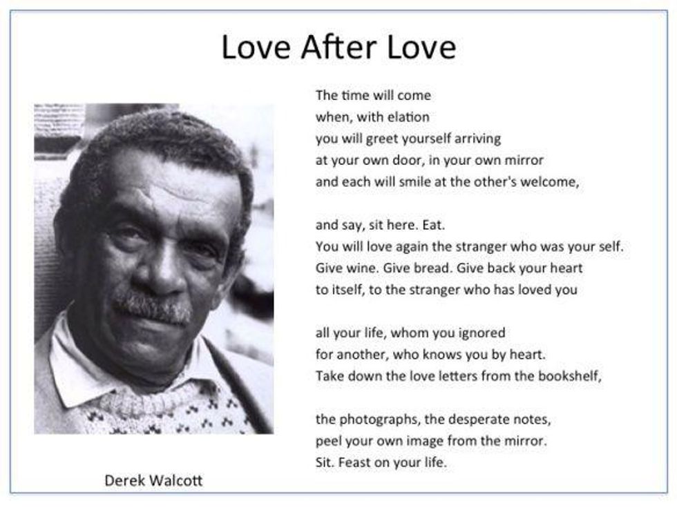 Love After Love Poem Derek Walcott