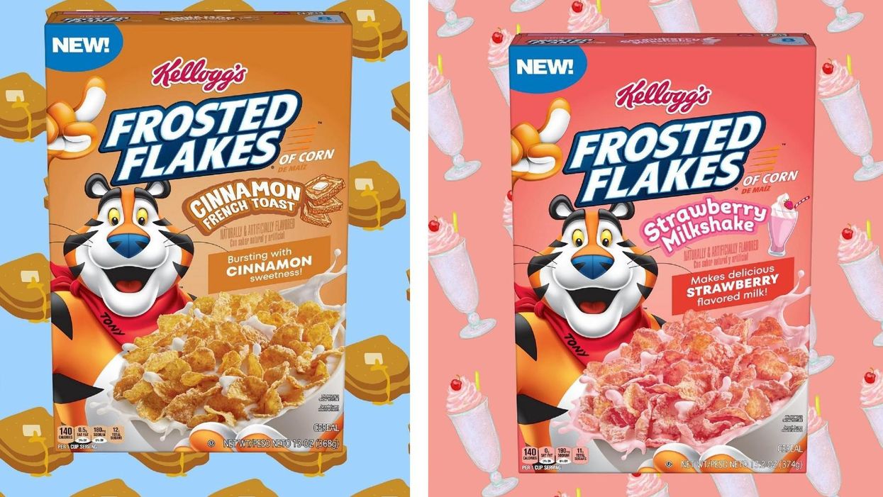 Look for three new flavors of Frosted Flakes this May