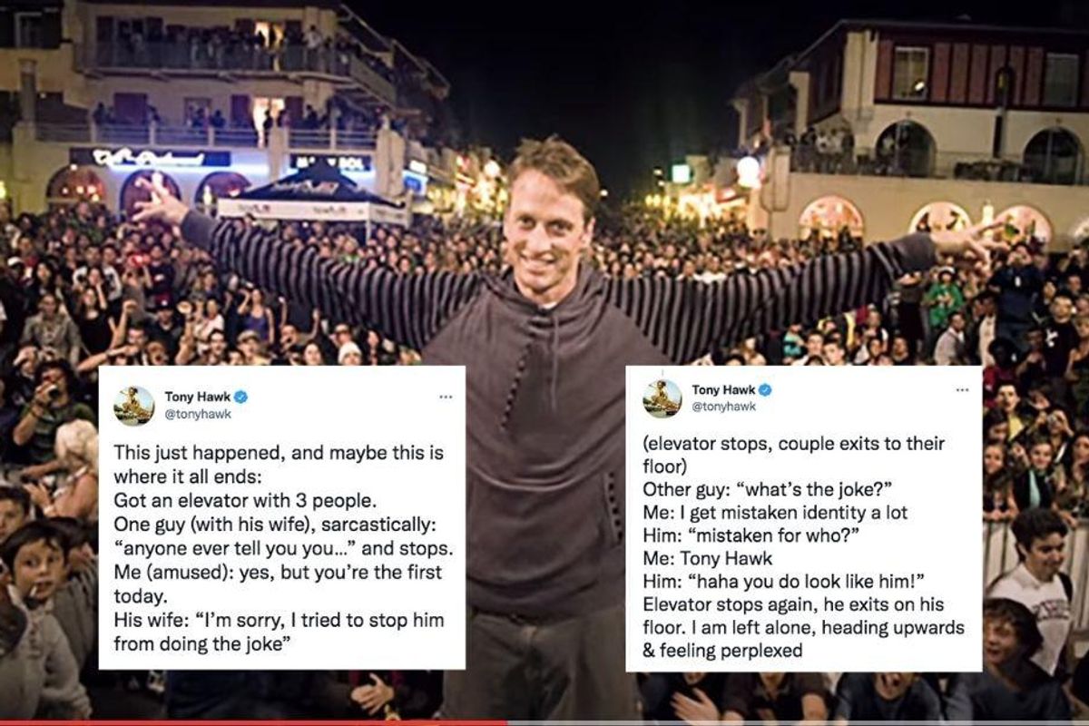 Tony Hawk shares his ultimate mistaken identity experience: 'maybe this is where it all ends'