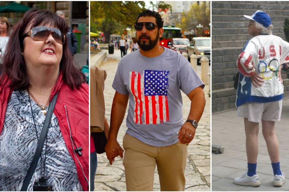americans, american tourists, acting american