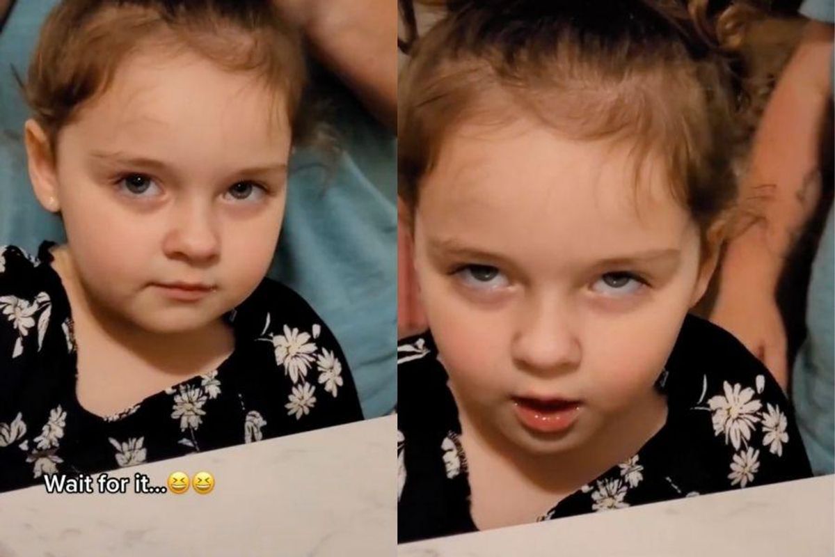 sassy little girl's response to parents