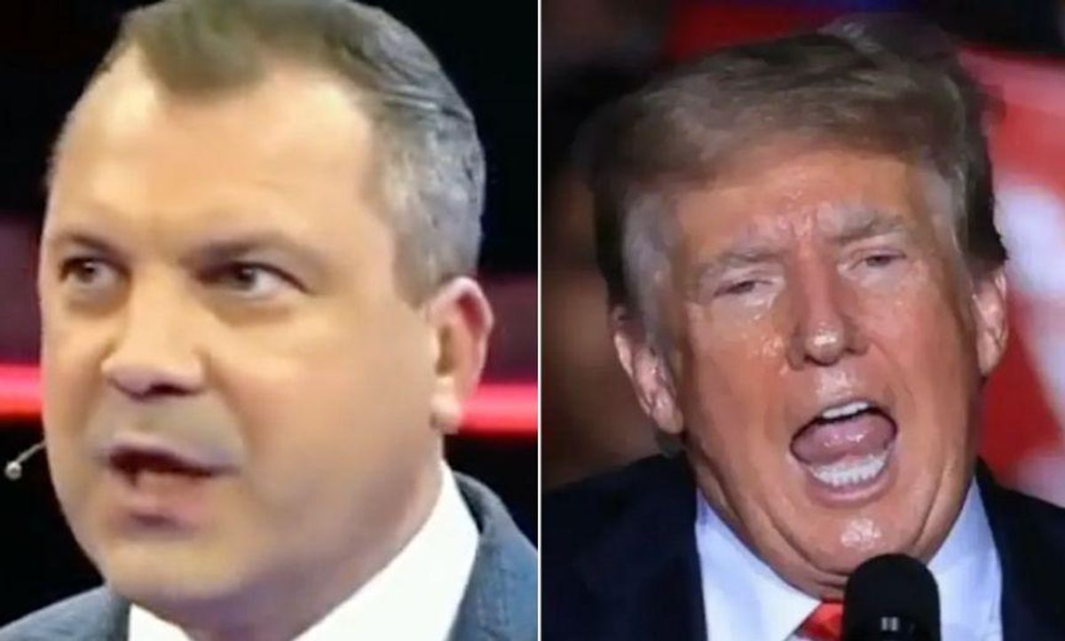 Russian State TV Host Calls on Russians to Help 'Our Partner Trump' Become POTUS Again—and No One Is Surprised