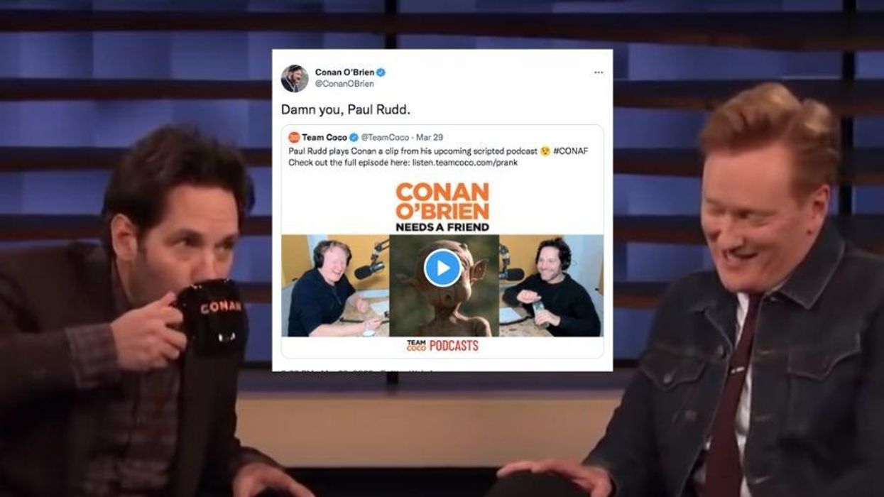 Paul Rudd just pulled his 18-year-long prank on Conan O'Brien's podcast -  Upworthy