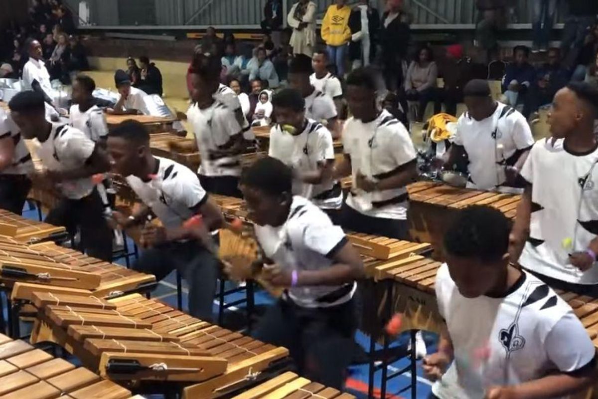 South African boys' school marimba band is nothing but pure, joyful energy
