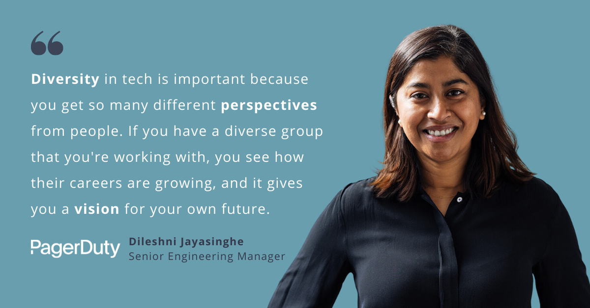 Blog post header with quote from Dileshni Jayasinghe, Senior Engineering Manageer at PagerDuty