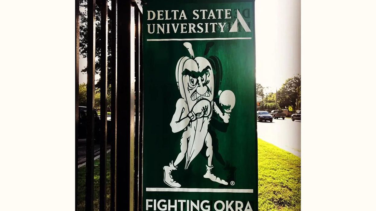 Delta State Fighting Okra sign
