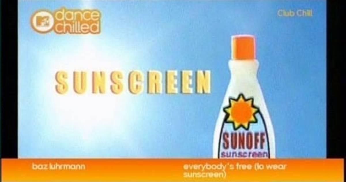 wear sunscreen song