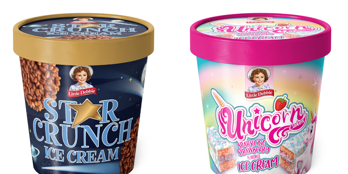 Little Debbie releases Star Crunch, Unicorn Cake ice creams for summer ...