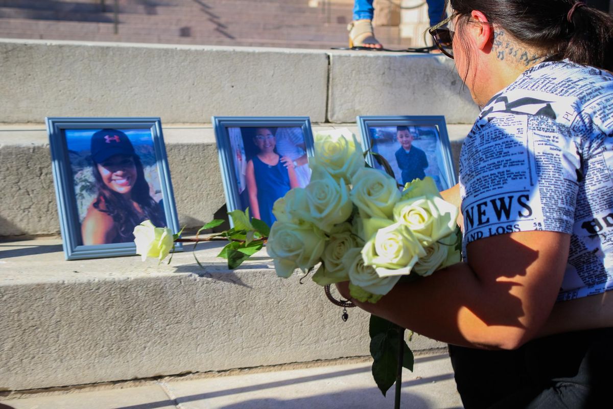 PHOTOS: Community mourns Uvalde shooting victims in vigil at Texas Capitol