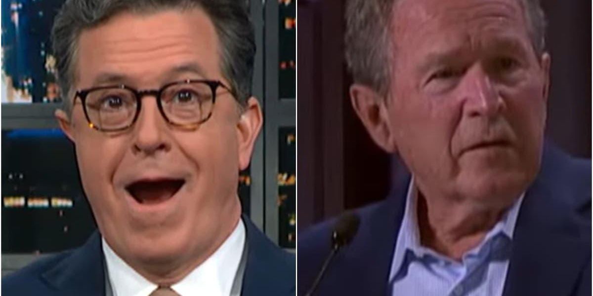 Colbert Returns To Roots Of Mocking George Bush (VIDEO) - Vimarsana News