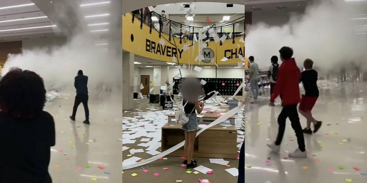 TX HS Cancels Classes After Senior Prank Causes Massive Damage VIDEO