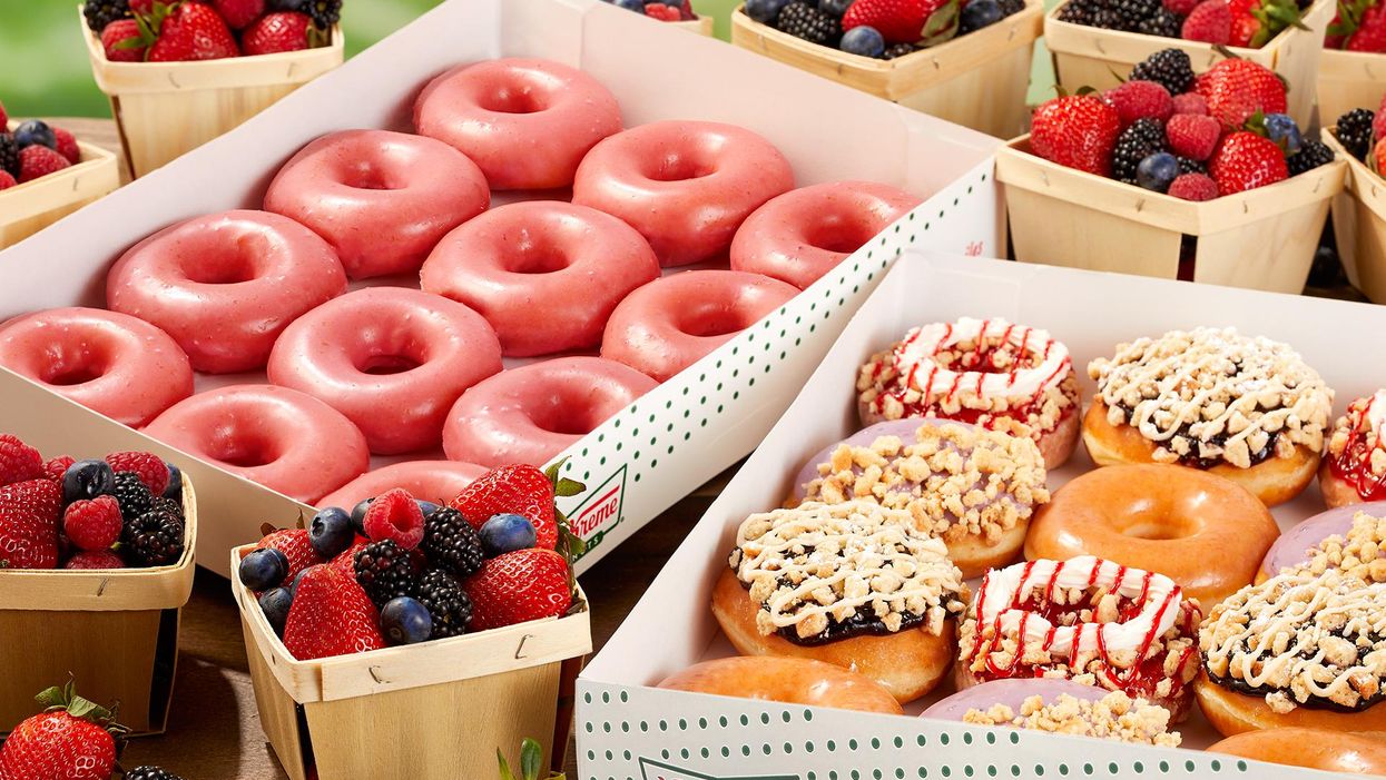 Krispy Kreme adds four new doughnuts, including mixed berry cobbler, to its summer menu