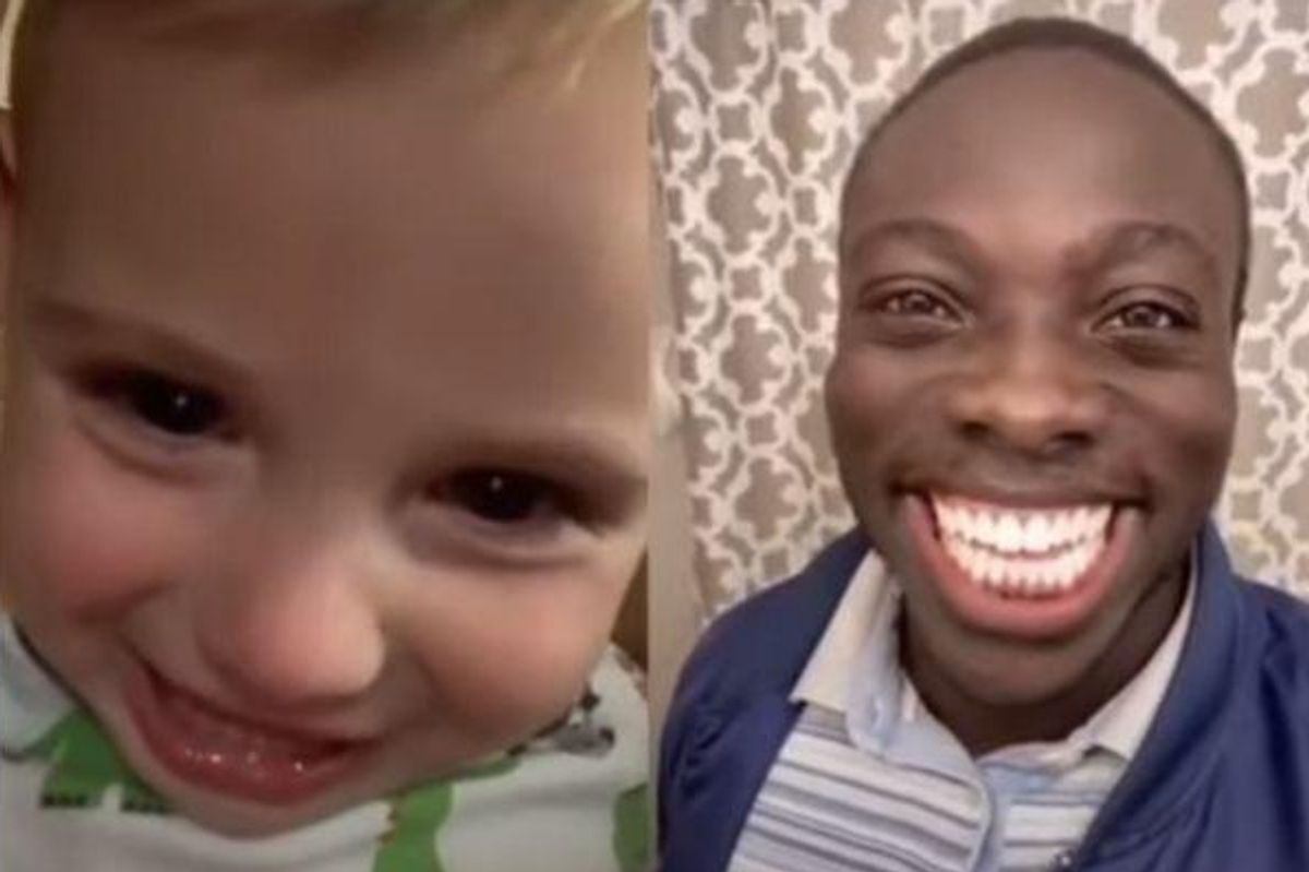 Babies and kids are unable to resist this guy's magical smiling powers on TikTok