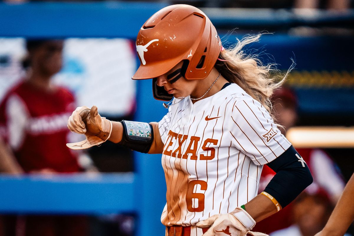 College World Series: Texas softball's historic run hindered by six home runs in 16-1 Oklahoma loss