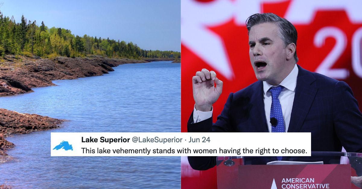 Parody Lake Superior Account Totally Owns Conservative Who Mocked Its Support Of Reproductive Rights
