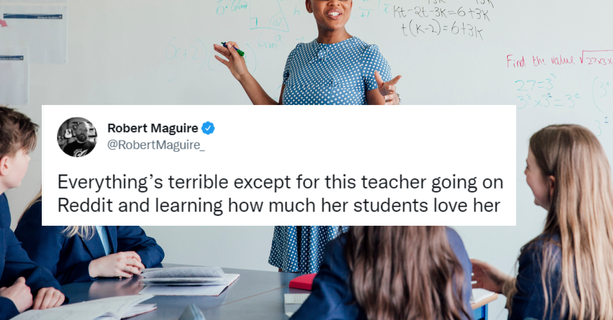 Confused Math Teacher Left 'In Tears' Of Joy After Learning Why Students Called Them A 'Goat'