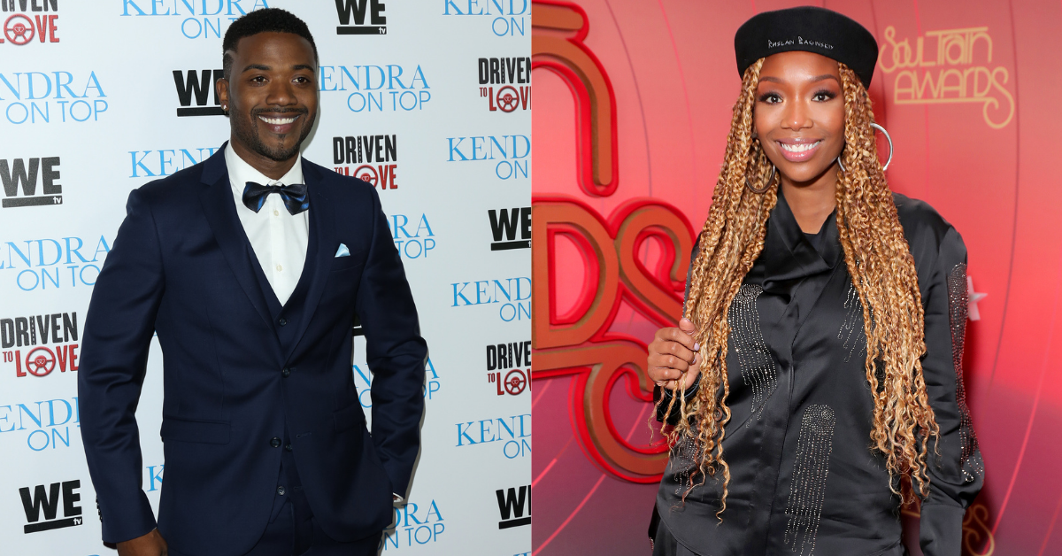 Ray J Gets Tattoo Of Brandy's Face On Leg VIDEO Comic Sands