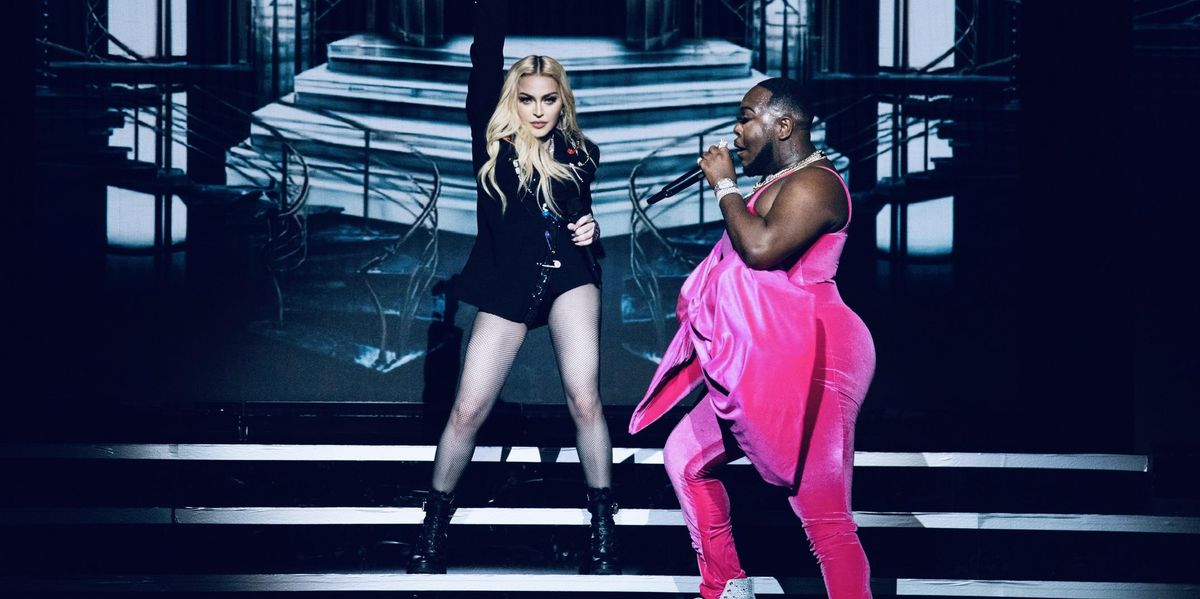 Madonna and Saucy Santana Perform 'Material Girl' for Pride PAPER