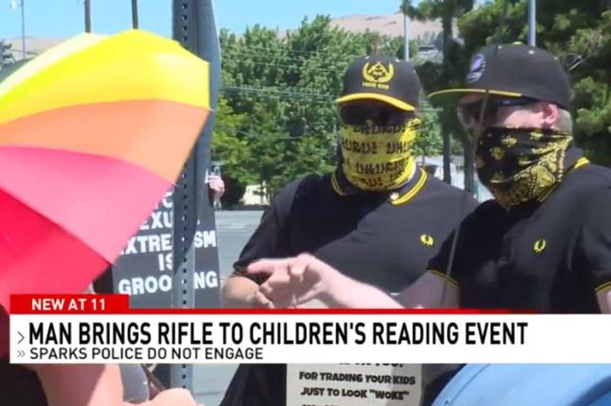 Who's Grooming These Rightwing Creeps Who Terrify Kids At Library Story Hour?
