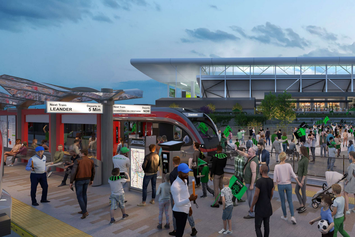 Project Connect breaking ground on rail station by Q2 stadium